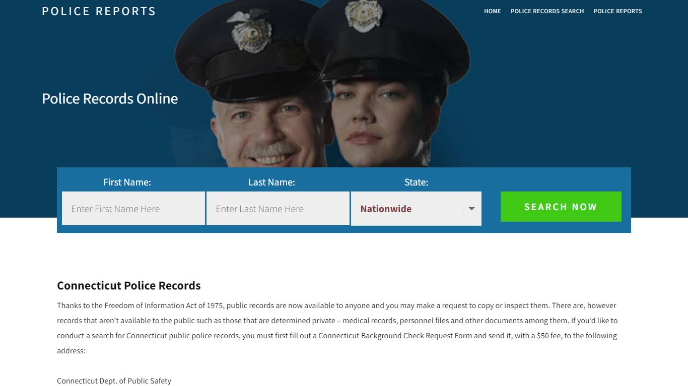 Connecticut Police Records | Get Instant Reports On People